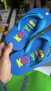 Sendal Jepit Nama Custome Anak dan Dewasa Couple