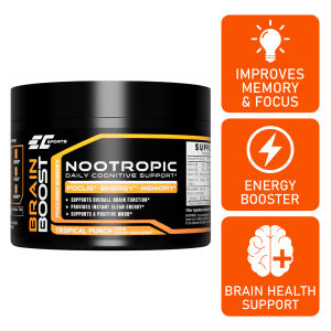 EC Sports Neuro+ Brain Boost – Improve Memory Increase Focus Nootropics Brain Supplement - 130g - Tropical Blast Flavor – Support Cognitive Function & Better Brain Health