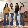Áo len nữ cánh dơi cổ tròn GLA279 Queenbe. 