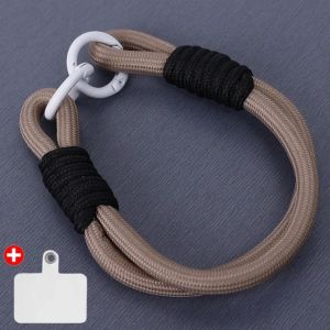 120cm Detachable Mobile Phone Lanyard Hanging Neck Strap Thick Anti-lost Adjustable Crossbody Hanging Rope with Patch Pads