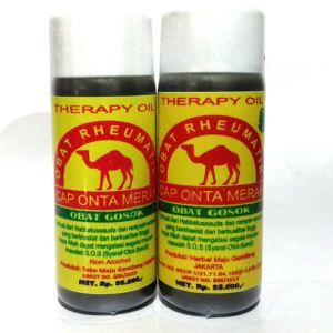 Minyak Gosok Cap Onta Merah Obat Terapi Rheumatik Pegal Stroke Saraf Kejepit