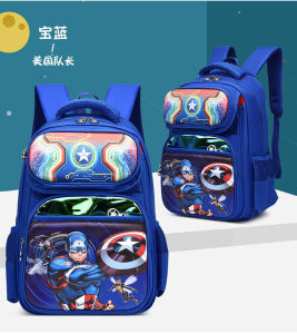 Primary School Kids Lightweight Backpack Beg Sekolah Rendah Primary School Cute Cartoon Bag Unicorn Spiderman Frozen Bag