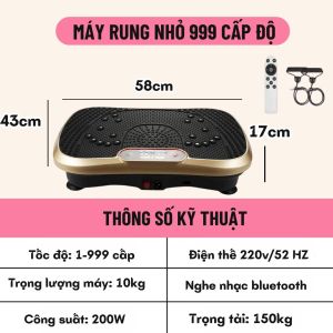 Máy giảm cân rung lắc toàn thân Zlife 999 cấp độ Máy tập Gym massage bụng giảm mỡ có bluetooth