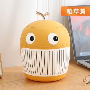 Desktop trash can light luxury style cute mini office table coffee table storage bin small table top bin