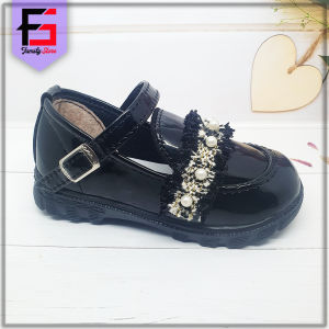 Sepatu Slip On Loafers Anak Perempuan Variasi Renda / Sepatu Balet Pesta Anak Cewek Tali Kancing Trendy / Sepatu Balita Slip On Anak Wanita Fashion Modis / Sepatu Anak Loafers Baby Motif Renda Cantik