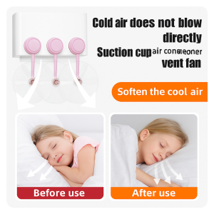 New Suction Cup Air Conditioner Wind Deflector for Summer Adults  Universal for Families  Natural Flow with Six-Blade Airflow  Enjoy Gentle Breeze