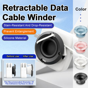 Laptop Antitangle Retractable Storage Organizer Charger Power Cord Winder Data Cable Organizer