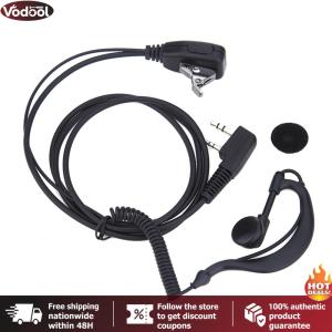 [Vodool Tool Outlet] 2 PIN Earpiece Headset PTT MIC Interphone Earphone Earpiece 1M Walkie Talkie Headset with Microphone Walkie Talkie Earbud for Baofeng