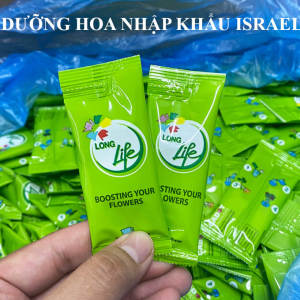 Bột dưỡng hoa Tuyết Mai Lâu tàn nhập khẩu Israel (combo 10 gói) giúp hoa tuyết mai nở đều 99% và 14 ngày không thay nước mới