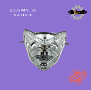 YAMAHA LC135 V4 V5 V6 HEAD LIGHT LAMPU DEPAN  + LC135 V4 V5 V6 HEAD LAMP 55D-H4310-00 100% ORI