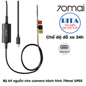 Bộ Nguồn Hardwire Kit 70mai UP03 - Giám Sát Đỗ Xe - Hàng Chính Hãng 70Mai Vietnam - Bảo Hành 6 Tháng