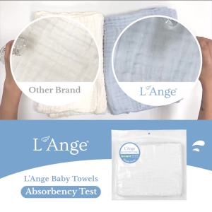 ชุดผ้าเช็ดตัวและผ้าอ้อมสำหรับเด็ก LAnge - 3 แพ็ค 9 ชั้น ผ้ามัสลิน 100% สำหรับผิวแพ้ง่าย - ดูดซับได้ดี - บรรจุภัณฑ์เกรดทางการแพทย์สำหรับทารกแรกเกิดและเด็กเล็ก - ขนาด 9x9 - สีชมพู