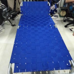 Giường xếp vải bố đan và vải lưới thoáng mát