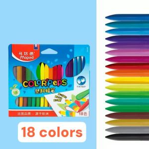 SG Seller 12 Colors  Maped Plastic Crayons for Baby Kids Not-Dirty Hands Crayon Art Painting Crayon Goodie Bag Gift Childrens Day Gift Christmas Gift