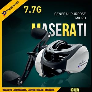 Máy Câu Ngang Pipeiness Máy Câu Cá Tỷ Số Truyền Động 6.5:1 Lực Kéo Tối Đa 7Kg Máy Câu Ngang Vỏ Mờ Chức Năng Báo Động