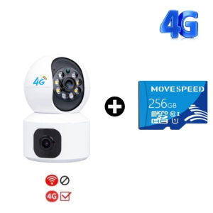 BUY 1 TAKE 1 4G SIM Card/WIFI V380 Pro Dual Lens CCTV Camera Smart APP Home CCTV Bidirectional Audio Color Night Vision Automatic Tracking Wireless Outdoor Waterproof Security HD Camera CCTV