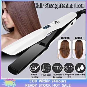 【COD】Hair Straightener Flat Iron Wide Plate hair straightener Hair Edition Electric Fast heat Hair Iron Ceramic hair iron