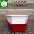 Combo 4 chậu nhựa lục giác truyền thống mini 21x8cm. 