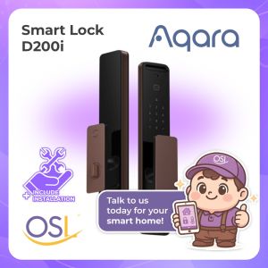 【FREE Installation】AQARA Smart Lock D200i + Installation - Face Unlock - Global Version - 2 Years Warranty