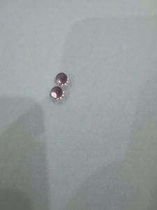 2 Viên Bi Thủy Tinh Màu Hồng 8mm-9mm– Bi Kính Cao Cấp Làm Mắt Tượng Mắt Thú Bông Handmade DIY Trang Trí Mô Hình Găm Bi