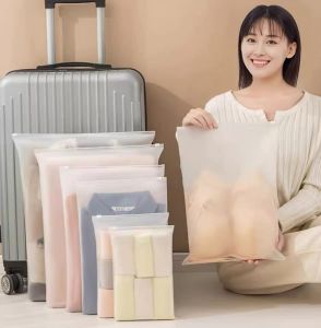 10Pcs Travel Storage Bags Reusable Multifunctional Plastic Zipper Bags Clothes Underwear zipper Bags
