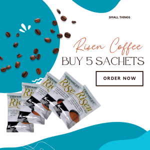 BUY 5 SACHETS RISEN COFFEE / BEST FOR COFFEE LOVERS / 18 grams per sachet
