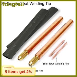 fanghui 1Set Battery Spot Welding Pen Handheld Copper Belt 3mm Core DIY Point Touch Pen Thread Fixed For Battery Spot Welding Accessories Tools