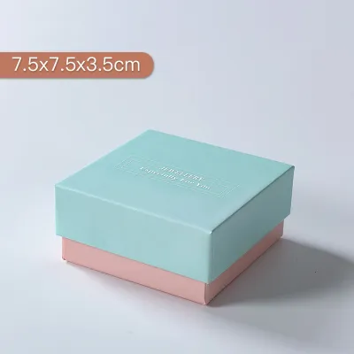 Hộp quà tặng hộp trang sức màu xanh Pastel
