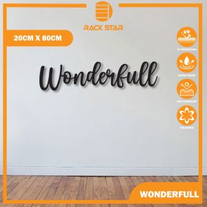 Custom Logo 3D Wall Sign Home Decoration Word English Letter Decoration DIY Art Mural Custom Wall Decoration Living Room Decoration Hiasan Dinding Hiasan Rumah