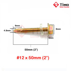 High-Quality Roofing Screws 11-1/2" Metal Fixing Fasteners 2/2-1/2/3/4" with Hexagon Head and Neat Spiral Thread