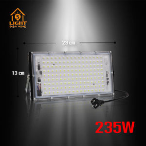 ไฟสปอร์ตไลท์ LED Floodlight 235W 330W กันน้ำ ใช้ไฟบ้าน 220V โคมไฟ ไฟถนน หลอดไฟ รุ่น TSM-235 TSM-330