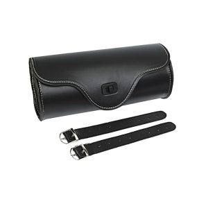 ZOATAAL Waterproof Motorcycle Tool Bag PU Leather Retro Saddle Tail Pack Universal Multifunctional Handlebar Hanging Bag Outdoor Riding