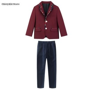 Children British School Uniform Girls Korean Jacket Pleated Plaid Skirts Boys Blazers Pants Suits Kids Teens Student Clothes Set2026