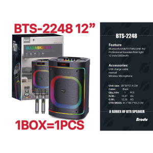 BTS-2233 BIG  singing Bluetooth speaker color LED charging party karaoke speaker