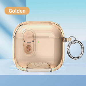🚚COD🚚 เคส TPU ใสสำหรับ AirPods 4 Pro 2 Case เคสกันกระแทก ป้องกันสีเหลือง พวงกุญแจ เเคสแบบป๊อปอัพอัตโนมัติพร้อมระบบล็อคนิรภัย