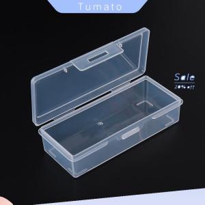 Tumato กล่องพลาสติกใสสี่เหลี่ยมขนาดเล็กแบบทำมือสำหรับเครื่องประดับงานปักด้วยเม็ดลูกปัดงานฝีมืออุปกรณ์จัดเก็บที่บ้าน