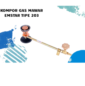 KOMPOR GAS MAWAR MEREK EMSTAR TYPE 203 KOMPOR GAS USAHA KOMPOR GAS HIGH PRESSURE KOMPOR JOS