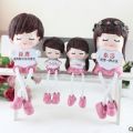 Penghantaran dari China [2025]  Lavender Comel Empat Anak Patung Gantung Resin untuk Ruang Tamu Bilik Tidur Bilik Hiasan Pembahagian Kabinet Wain Hiasan 3.5. 