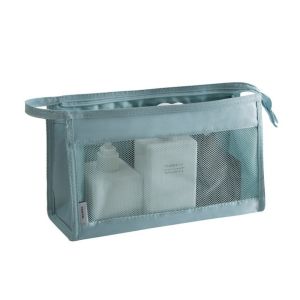 GAOSU Di động Túi mỹ phẩm du lịch Treo Có thể gập lại Túi đựng đồ trang điểm dạng lưới Hộp đựng cầm tay Đa chức năng Túi giặt Bàn Chải