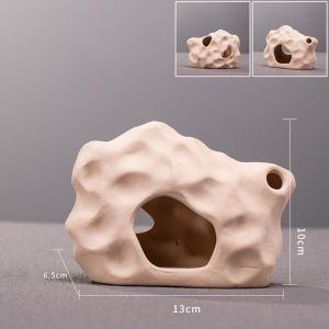 MIIQNUS Gốm NƠI ẨN NÁU tôm bể cá Đa phong cách Trang trí Hang động nhà nuôi Tổ tôm Đa chức năng Nơi trú ẩn cá Cảnh quan