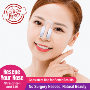 IFFINE EMS Micro Current Nose Shaper Device Pulse Mode Electric Clip Frame Nose Massage Gear Portable Mini Body Lift Nose Shape Electric Nose Clip Daily Beauty Care