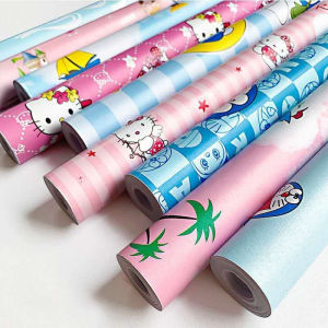 Wallpaper Dinding Motif Batu Alam Terang Ukuran Panjang 8/9Meter x Lebar 45CM