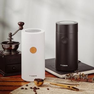 Electric Coffee Bean Grinder Household Large-Capacity Beans Mill Portable Espresso Multi-Function Machine Maker USB Rechargeable
