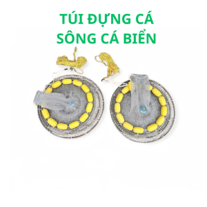 Rọng đựng cá biển cá sông phao vàng lưới bạc khung inox chống rỉ