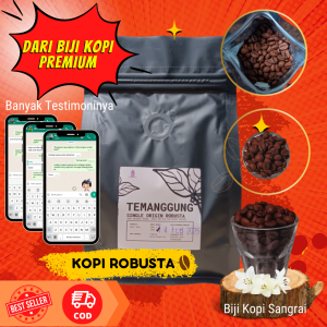 Kopi Temanggung Robusta Biji Sangrai Murni 100% Asli 250 gram
