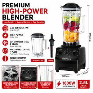PANSON 4500W commercial blender 2.5L multifunctional juicer