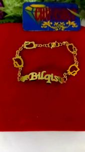 Gelang Rantai Custom Nama & Variasi Lapis Emas