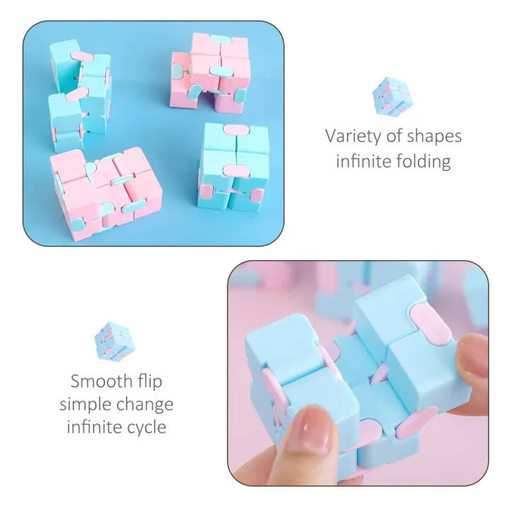 New Magic Fidget Cube Wonderful Toys Infinite Cubes Sensory Stress Relief Decompression Cube Vinyl Desk Toy Macaron Toys Fidget for Kids