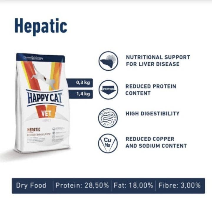 Cat Food Happy Cat Vet Diet Hepatic 1 Kg Makanan Kering Khusus