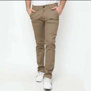 Celana Panjang Chinos Pria Premium Quality - Celana Panjang Brand Gues Import - Celana Pria Chino Premium Panjang 100cm Slimfit Size 28- 38